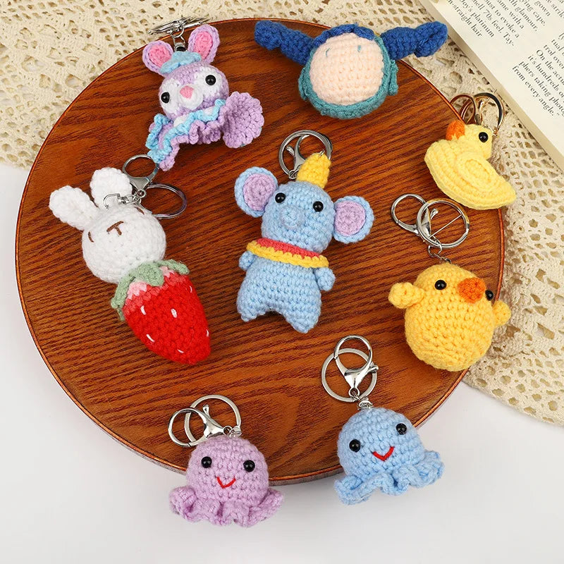 Crocheted Animal Keychains