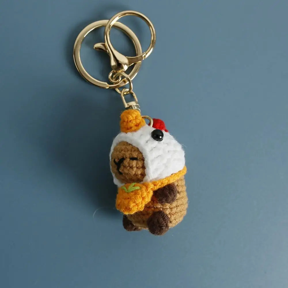 Crotchet Capybara Keychains