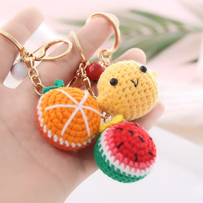 Crotchet Snack Keychains