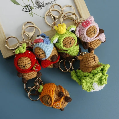 Crotchet Capybara Keychains